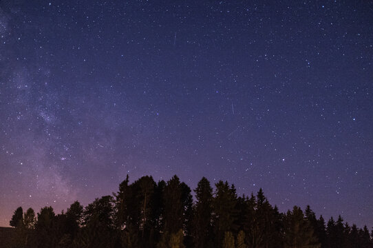 Night sky in the countryside