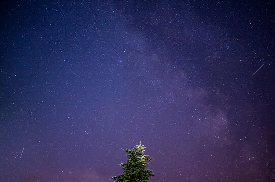 Night sky in the countryside