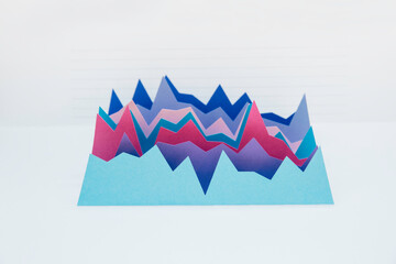 Horizontal photo of colorful graphs comparing business performance