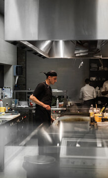 Chef working in the restaurant kitchen