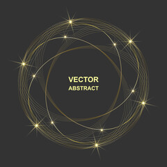 Design elements. Ring circle elegant frame border.