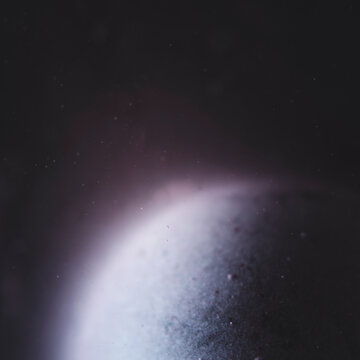 Abstract planet with atmosphere in space