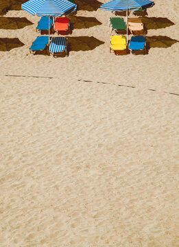 sandy beach with copyspace