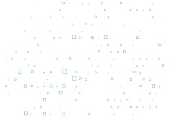 Light Blue, Green vector cover with circles, cubes.