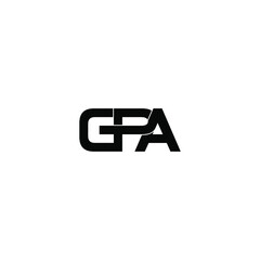 Obraz premium gpa letter original monogram logo design