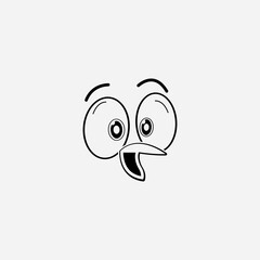 cartoon birdies face emoticon design