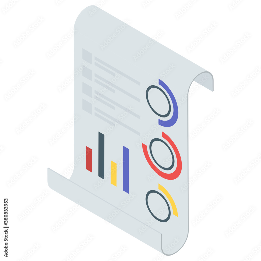 Canvas Prints isometric vector of infographic icon