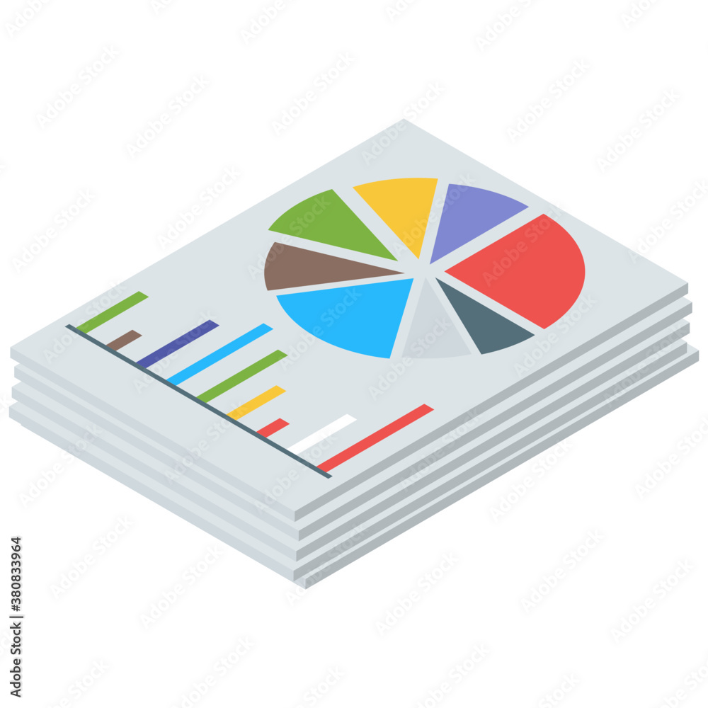 Canvas Prints isometric vector of online analytics icon