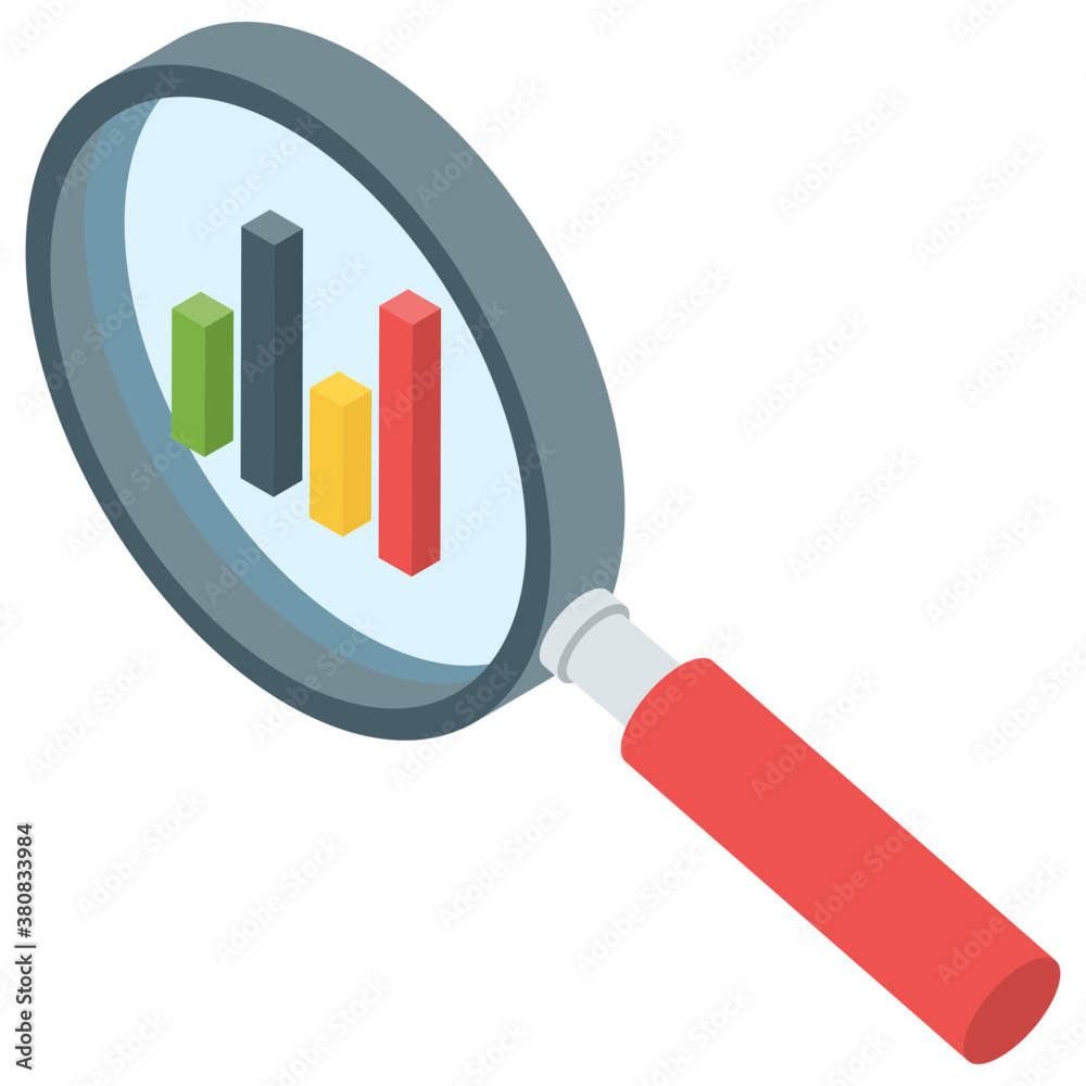 Canvas Prints isometric vector of online analytics icon