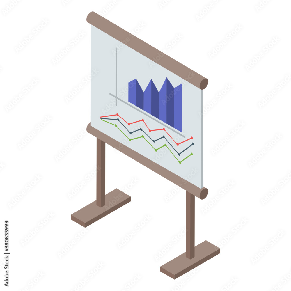 Canvas Prints isometric vector of online analytics icon