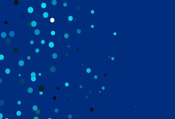 Light Blue, Green vector cover with spots.