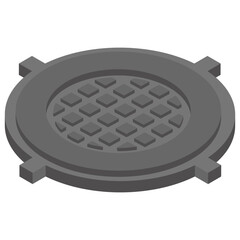 
Isometric icon of waste strainer 
