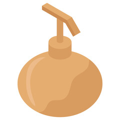 
Isometric icon of hand wash 
