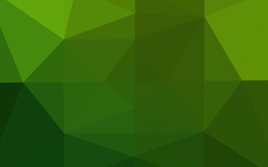 Light Green vector abstract polygonal cover. Colorful abstract illustration with gradient. New texture for your design.