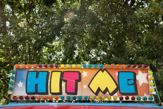 Amusement park sign
