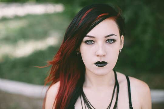 young punk woman