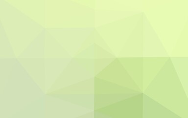 Light Green vector polygonal background. An elegant bright illustration with gradient. Triangular pattern for your business design.