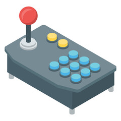 
Video game icon in isometric vector 
