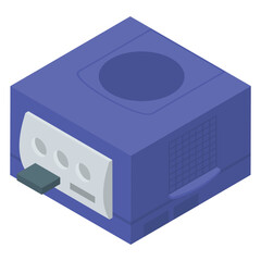 
Xbox icon in isometric vector design 
