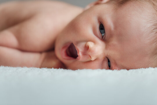 Newborn Baby Yawns