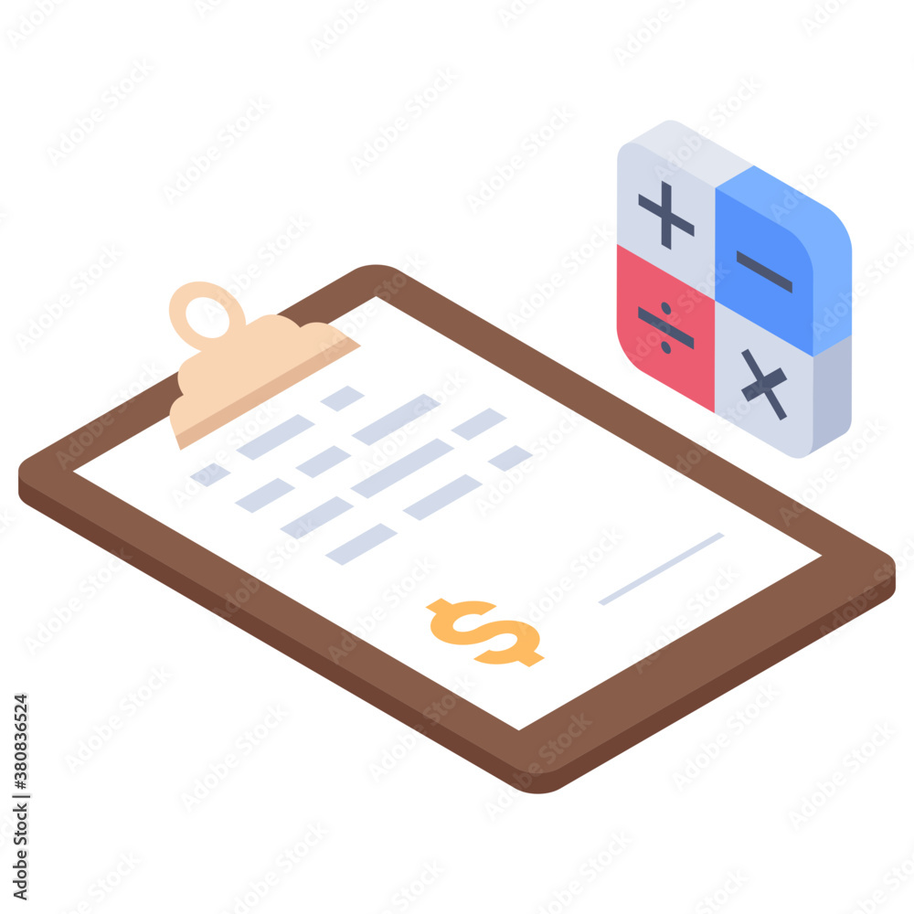 Canvas Prints stats report isometric icon