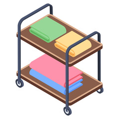 
Housekeeping icon in isometric vector 
