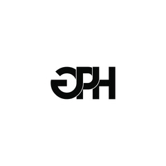 gph letter original monogram logo design