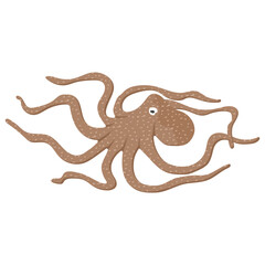 Obraz premium Octopus, isometric vector icon, 
