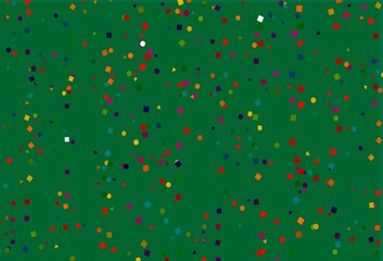 Light Multicolor, Rainbow vector backdrop with lines, circles, rhombus.