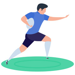 
Athlete icon, isometric vector design.
