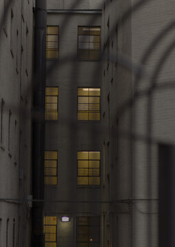 Beautiful shot of a back ally in Brooklyn, NY