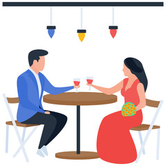  Wedding couple in illustration vector 