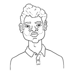 Vector Outline Character - Indian Man