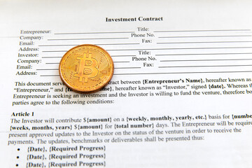 Purchase bitcoin coins.