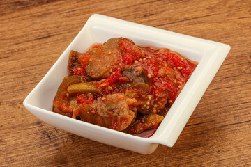 Caucasian vegan cuisine - ajapsandali with vegetables