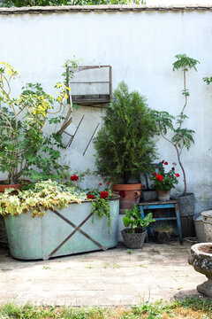 Part of a countryside backyrad
