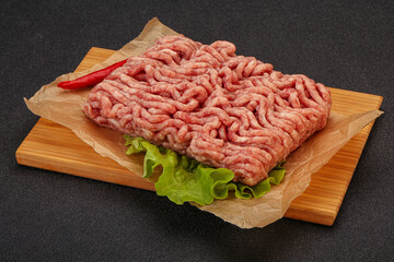 Raw Minced pork meat for cooking