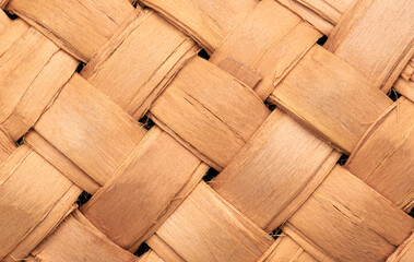 linden bast texture close up