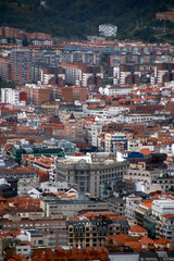 Fototapeta na wymiar City of Bilbao wieved from a hill