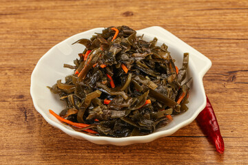 Seaweed cabbage with carrot and sesame