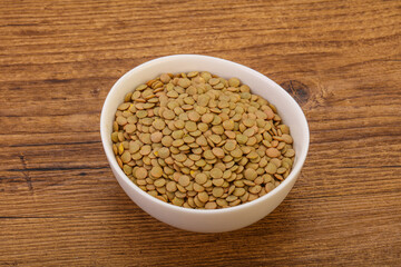 Vegan cuisine - Dry lentil heap