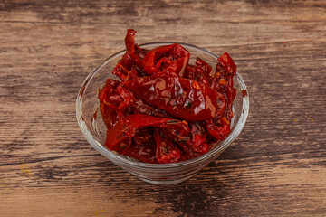 Dried tomato with olive oil