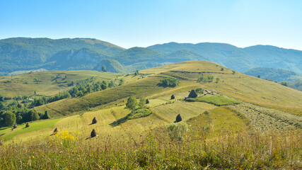Fototapeta premium Dumesti, Alba County, Romania a little piece of heaven