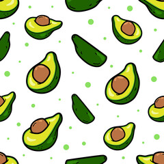seamless pattern of Avocado