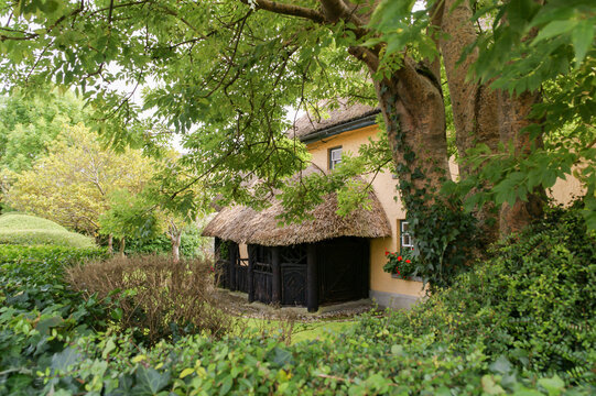 Facade of a traditional Irish Cottage