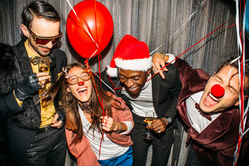 Happy People. New Year's Party