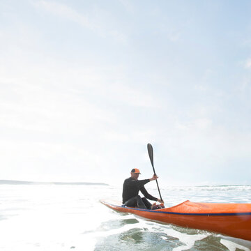Surf Ski Paddler.