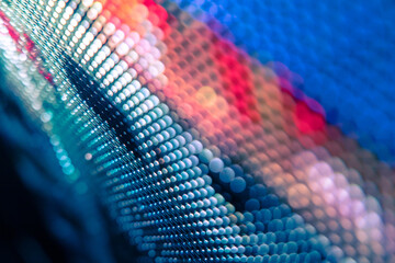 CloseUp LED blurred screen. LED soft focus background. abstract background ideal for design.