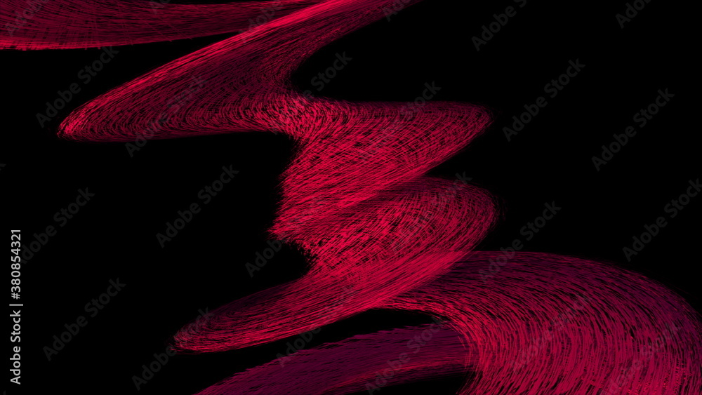 Poster dispersion abstract 3d element, computer generated. 3d rendering spiral composition, futuristic back