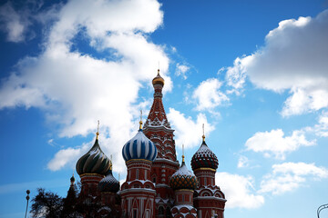 Winter landscape in the Russian capital Moscow